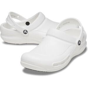 NWT Crocs White Unisex-Adult Bistro Clogs, Slip Resistant Work Shoes Sze M10/W12